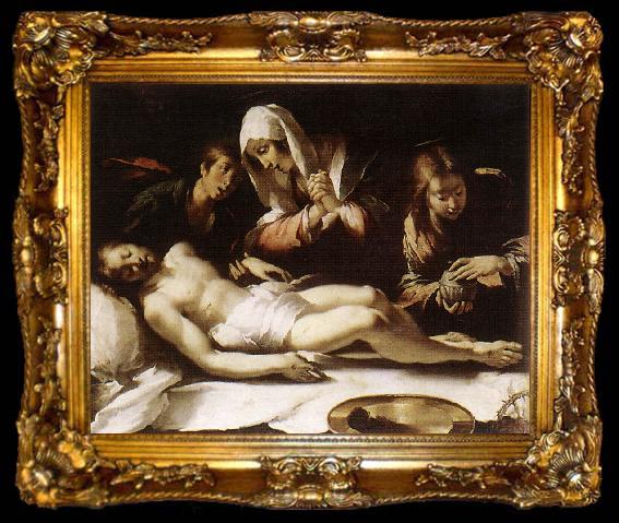 framed  STROZZI, Bernardo Lamentation over the Dead Christ etr, ta009-2